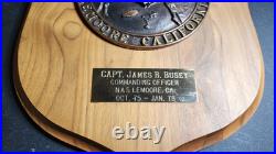 1978 US Navy Plaque, U. S. Naval Air Station Lemoore California withC. O. Name Plate