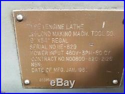 1980 Leblond Makino 19 X 54 Engine Lathe 3 Thru Hole U. S. Navy Surplus