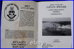1981 United States Ship Clifton Sprague (FFG-16) Navy 16th Commissiong Book
