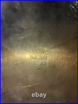 2 Vintage USN US Navy Silverplate Officers Mess Tray/Platter FS Co. 1742 11 x 8