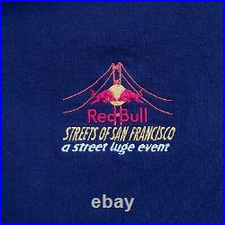 2001 Red Bull Streets of San Francisco LUGE EVENT Dark Navy Shirt XL RARE UNISEX