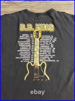 2002 Vintage T Shirt BB King Road Show Blues Tour T-Shirt, 2XL Rock Band Tee