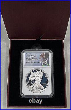 2021-W $1 Silver Eagle T1 Heraldic Proof NGC PF70? U. S. NAVY FIRST SALUTE