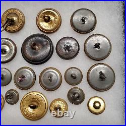 21 Antique US Military Naval Navy Marine Buttons Pre 1941 Mixed Lot