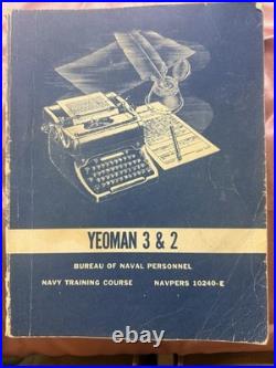 21 Navy Training Course Books And Enlisted Correspondence Courses Yeoman