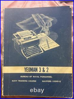 21 Navy Training Course Books And Enlisted Correspondence Courses Yeoman