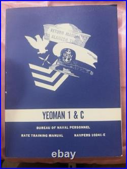 21 Navy Training Course Books And Enlisted Correspondence Courses Yeoman