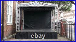 24 Height Stage Skirt, Flat Wrap Or Shirred Stage Skirting, All Lengths