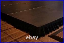 24 Height Stage Skirt, Flat Wrap Or Shirred Stage Skirting, All Lengths