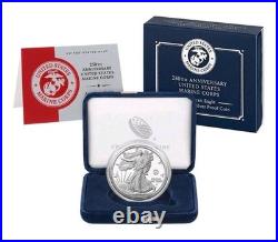 250th Anniversary US Marine Corps Privy American Eagle 1 Oz Silver Coin