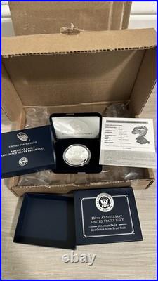 250th Anniversary US Navy American Eagle One Ounce Silver Proof Coin