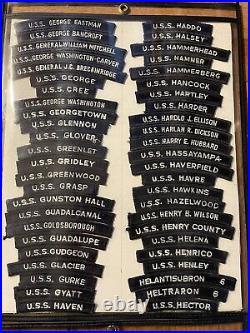 331 Piece U. S Navy Shoulder Strip Tab Collection