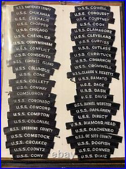 331 Piece U. S Navy Shoulder Strip Tab Collection