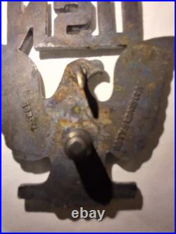 3pc US Navy Lot Coffee Cup, Sterling Submarine Warfare Insignia, Cap Badge VTG