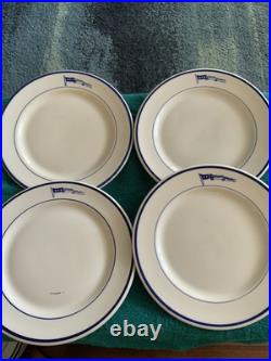 4 U. S. Navy Captain's 4 Star Flag pennant 9 1/2 Plates