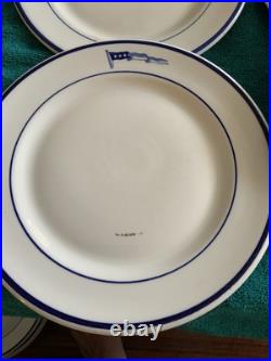 4 U. S. Navy Captain's 4 Star Flag pennant 9 1/2 Plates