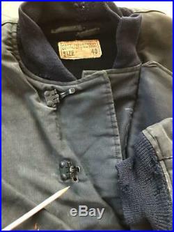 40's US NAVY Deck Jacket Trousers size 40 Original F/S
