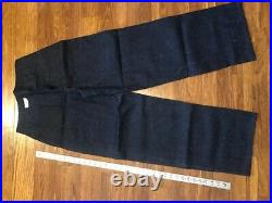 40s WWII USN Sailor Indigo Denim Jeans Donut Button Fly 31 NXsx 74351 WW2 NEW
