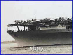 5 1930's PHOTOS USS RANGER AIRCRAFT CARRIER VF-1 Nieuport OL-8 T4M TG BIPLANES