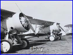 5 1930's PHOTOS USS RANGER AIRCRAFT CARRIER VF-1 Nieuport OL-8 T4M TG BIPLANES