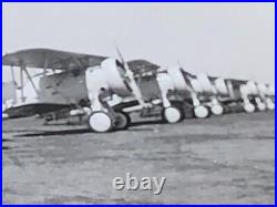 5 1930's PHOTOS USS RANGER AIRCRAFT CARRIER VF-1 Nieuport OL-8 T4M TG BIPLANES