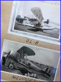 5 1930's PHOTOS USS RANGER AIRCRAFT CARRIER VF-1 Nieuport OL-8 T4M TG BIPLANES