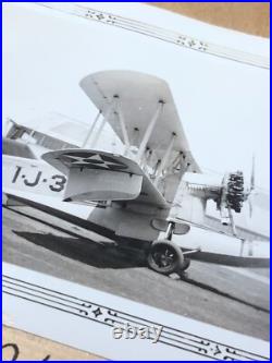5 1930's PHOTOS USS RANGER AIRCRAFT CARRIER VF-1 Nieuport OL-8 T4M TG BIPLANES