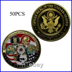 50pcs US Navy United States Marine Corps Coast Guard Military Prayer Coin
