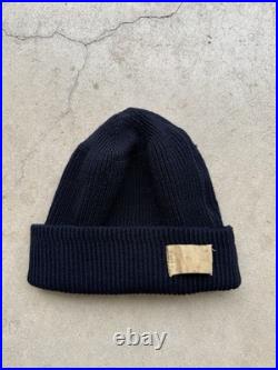 50s Original Vtg Korean War US NAVY WATCH CAP Wool Knit Deck Sailor USN