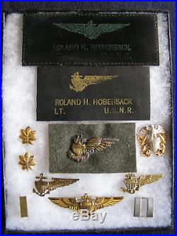 573. WWII USN Airship Pilot & Aviator grouping of Roland H. Hobensack