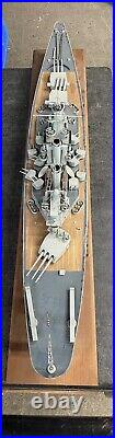 5ft Hand Made Antique/Vintage Model USS North Carolina BB 55 Destroyer