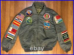 90s US Navy USS Halyburton FFG-40 Persian Gulf Southern Watch Cruise Jacket MED