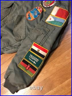 90s US Navy USS Halyburton FFG-40 Persian Gulf Southern Watch Cruise Jacket MED