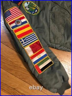 90s US Navy USS Halyburton FFG-40 Persian Gulf Southern Watch Cruise Jacket MED