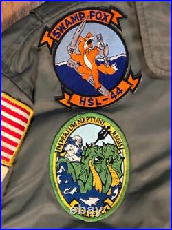 90s US Navy USS Halyburton FFG-40 Persian Gulf Southern Watch Cruise Jacket MED