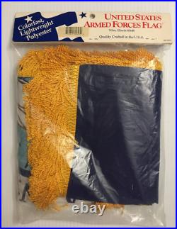 90s United States Armed Forces Navy Flag Colorfast Lightweight USA Made 1994