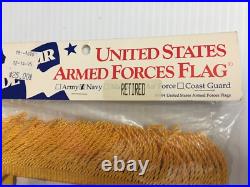 90s United States Armed Forces Navy Flag Colorfast Lightweight USA Made 1994