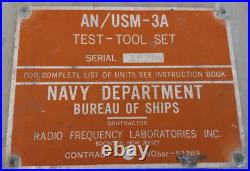 AN/USM-3A Test-Tool set & TV-4/U Tube Tester