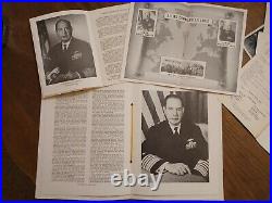 Admiral Robert Lee Dennison North Altantic Treaty Organ. Nato! 1963 Pic Of Nws