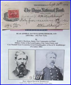 Admirals of United States Navy Autograph Signed Checks Civil War to World War II