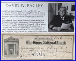 Admirals of United States Navy Autograph Signed Checks Civil War to World War II