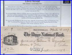 Admirals of United States Navy Autograph Signed Checks Civil War to World War II