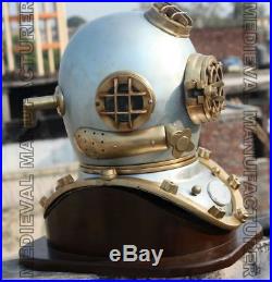 Antique 18 U. S Navy Diving Helmet Mark V Deep Sea Divers Helmet Vintage Replica