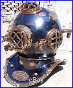 Antique 18 U. S Navy Diving Helmet Mark V Deep Sea Divers Helmet Vintage Replica