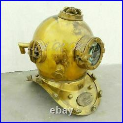 Antique Boston Morse Diving Helmet Deep Sea Scuba Boston Divers Navy Mark Divers