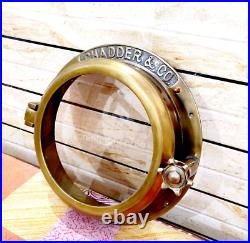 Antique Brass window porthole window Heavy cabal ship Porthole