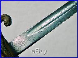 Antique Civil War Navy Naval USN Model 1850 Officer's 1889 Presentation Sword