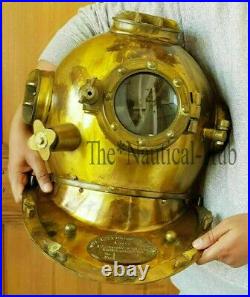 Antique Deep Sea Morse Divers Diving Helmet Scuba Boston Divers Navy Boston Gift