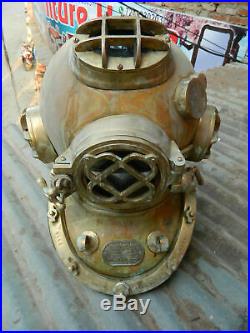 Antique Deep sea Scuba Divers U. S Navy Mark V-18 Diving Helmet