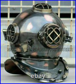 Antique Divers Morse US Navy Mark V Deep Sea Marine Diver Scuba Diving Helmet